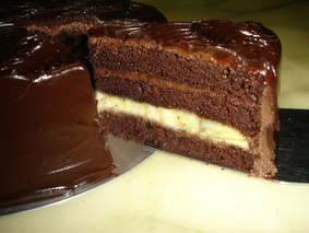 Шоколадно-банановый торт рецепт