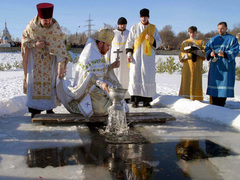 Купання в ополонці на Водохрещення