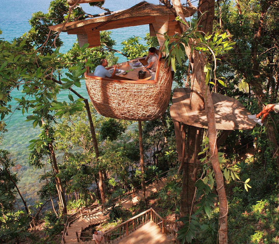 10 самых оригинальных ресторанов мира: Treepod Dining. Остров Ко Куд, Таиланд