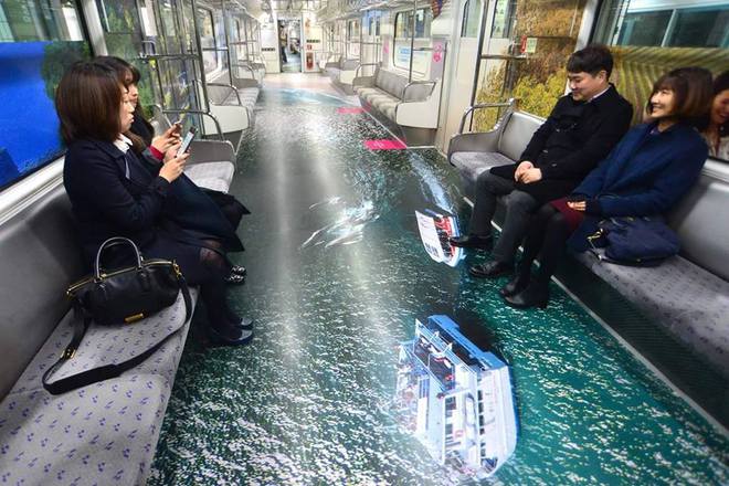 Креативное Сеульское метро