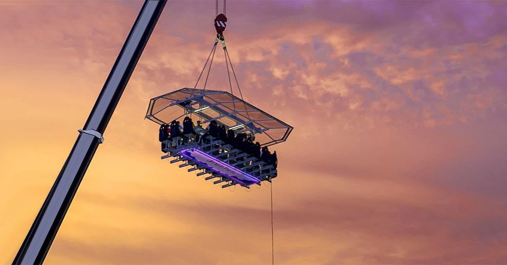 10 самых оригинальных ресторанов мира: Dinner in the Sky