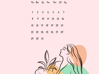 Девушка с цветком (смартфон): март 2021