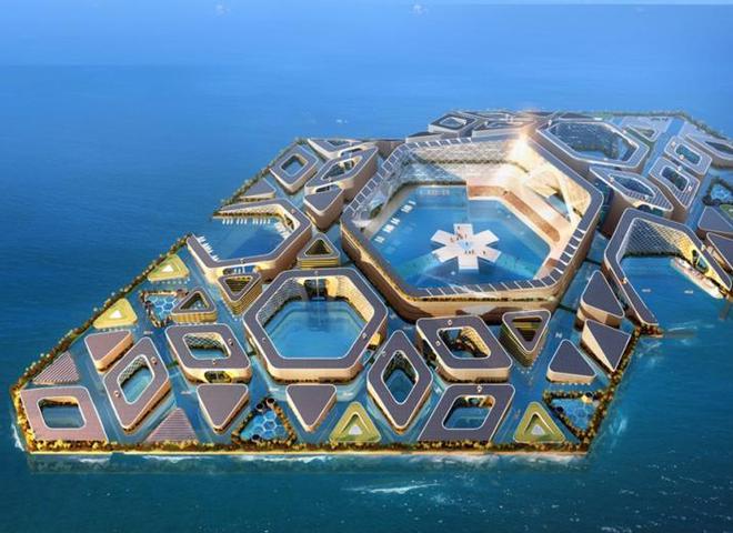 В Бельгии представили концепт плавучего эко-города будущего