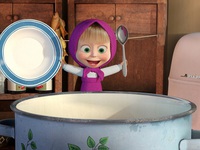 Ура! Каша! "Маша и медведь"