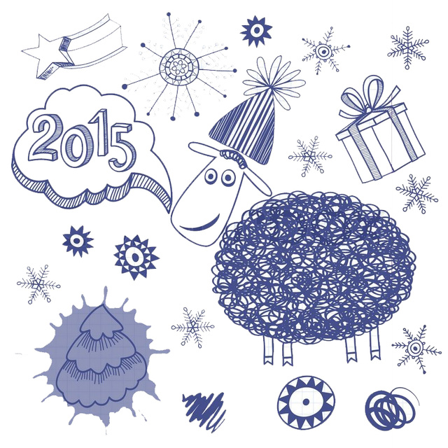 С Новым годом 2015. Годом овцы