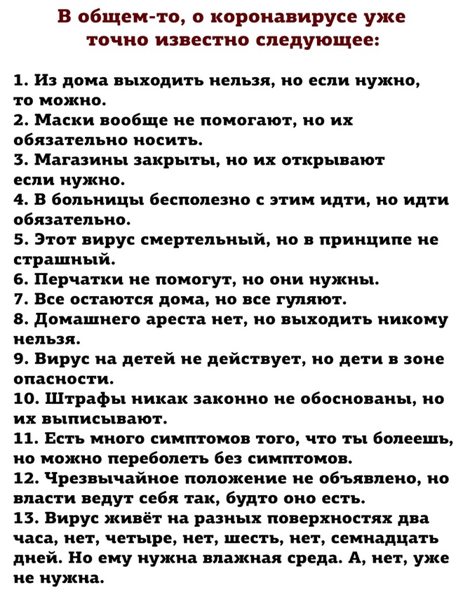 Что известно о коронавирусе