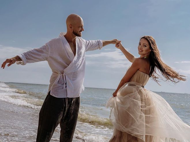 Влад Яма с женой Лилианой