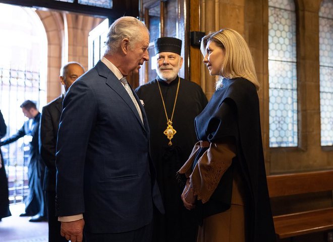 Елена Зеленская встретилась с Карлом III