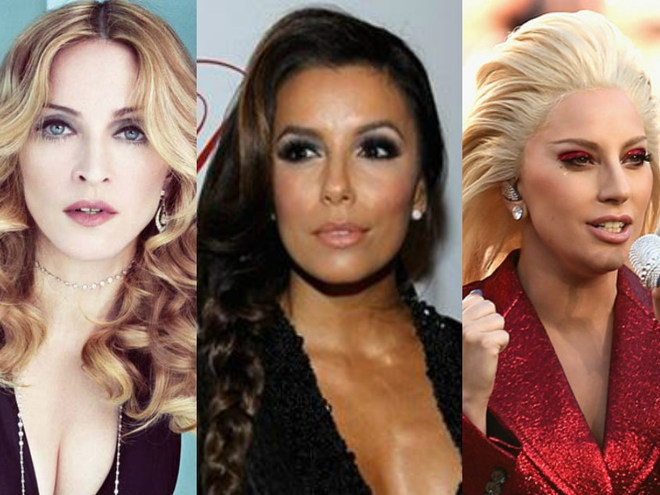 Мадонна, Ева Лонгория, Леди Гага