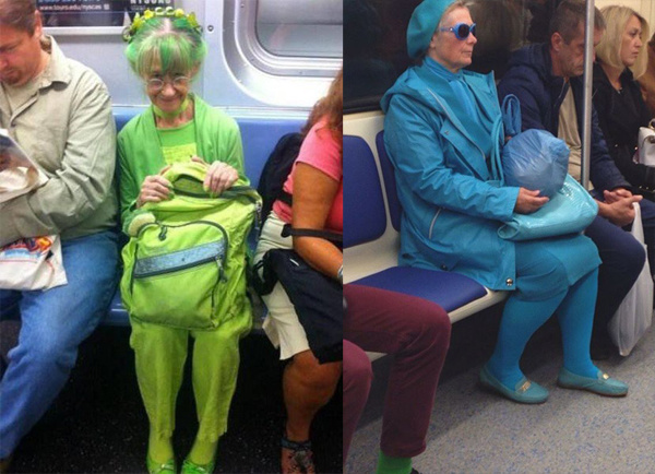 Странные люди в метро