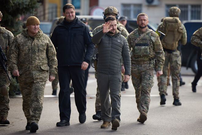 Володимир Зеленський у звільненому Херсоні