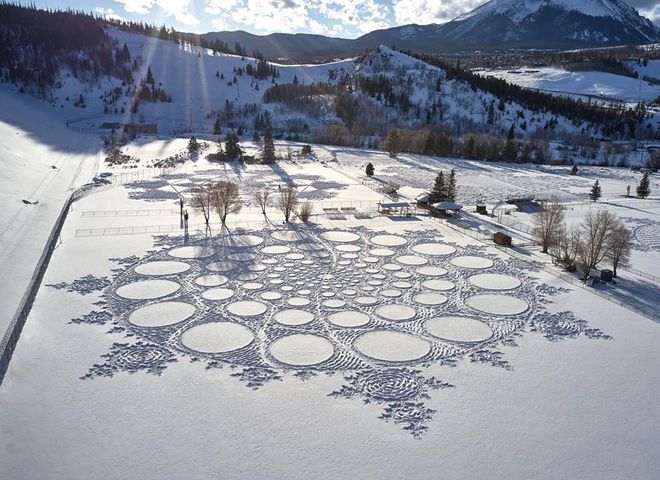 малюнки на снігу