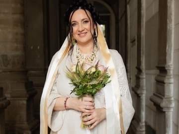 Вагітна Соломія Вітвіцька вдруге вийшла заміж за коханого-військового