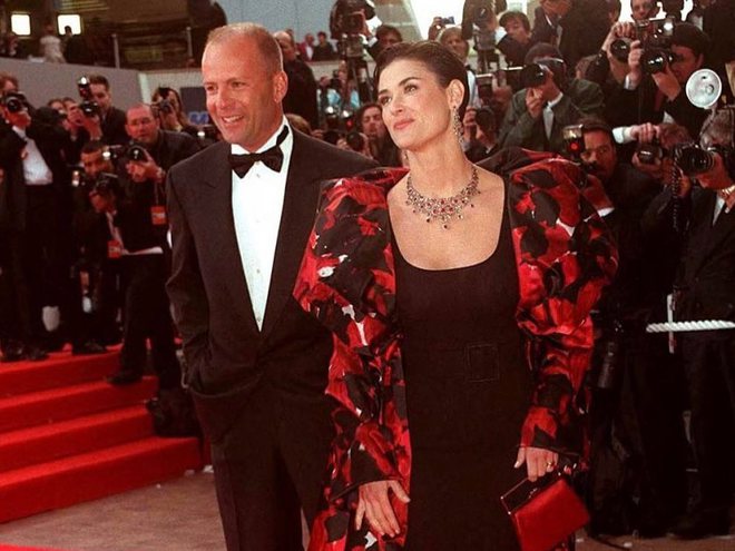 Деми Мур и Брюс Уиллис
