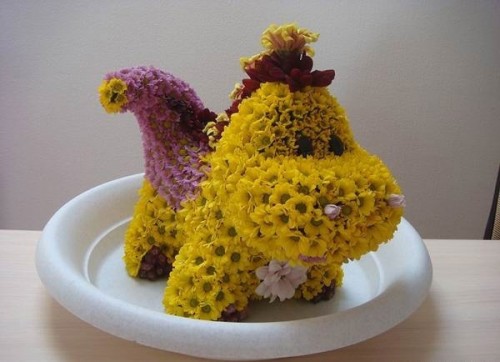 Игрушки из цветов