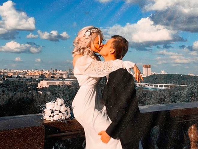 Алина Гросу с мужем Александром