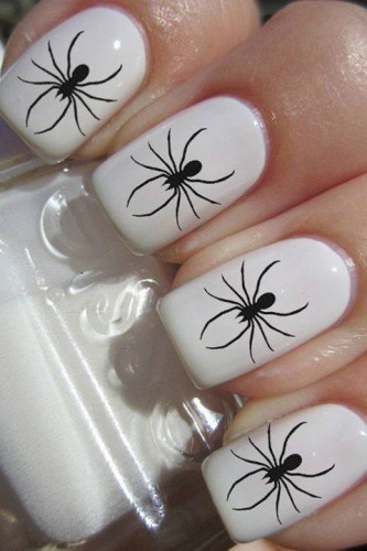 Прикольный маникюр на Хэллоуин