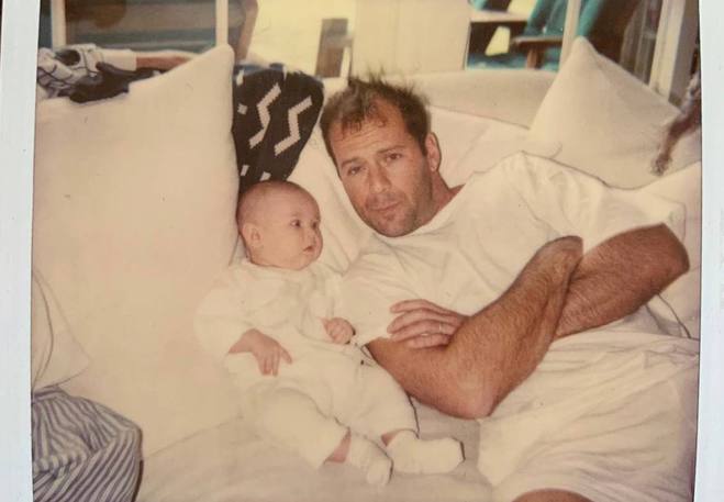 Брюс Уиллис с дочерью Румер