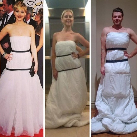 Платье Дженнифер Лоуренс стало интернет-мемом