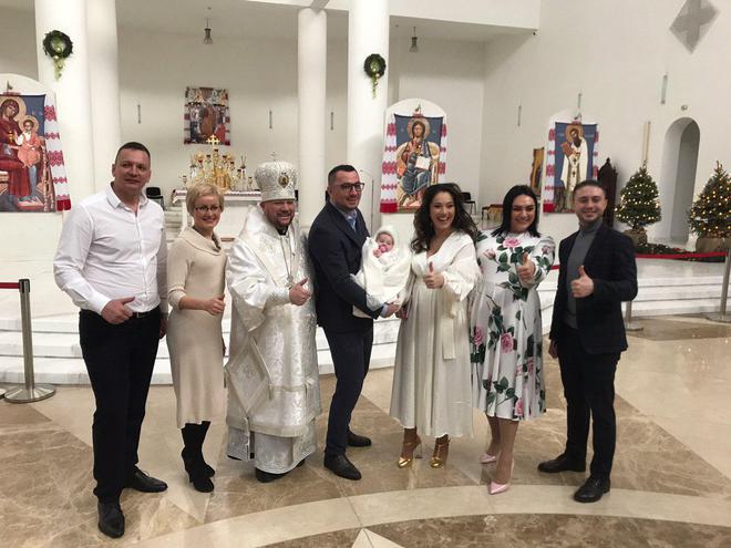 Крестины дочери Наталки Карпы