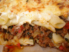 Макароны с фаршем и сыром Макароны с фаршем и сыром