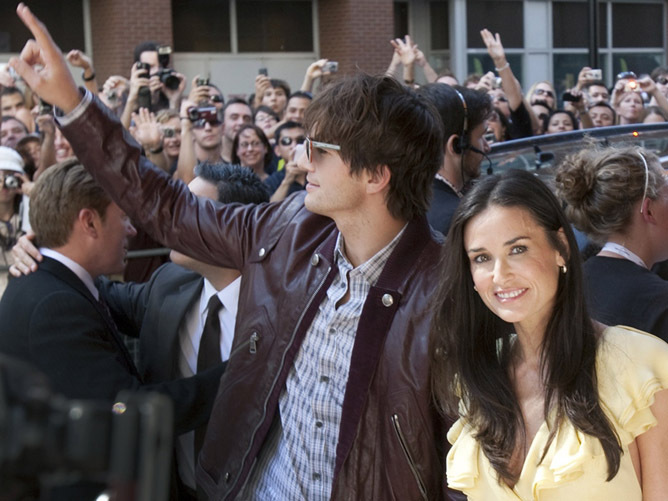 Эштон Кутчер и Деми Мур