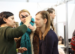 backstage Elena Burenina