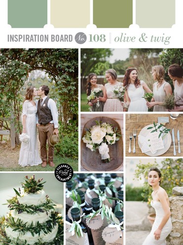 Модні весільні відтінки: olive green