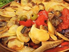 Картофель с беконом