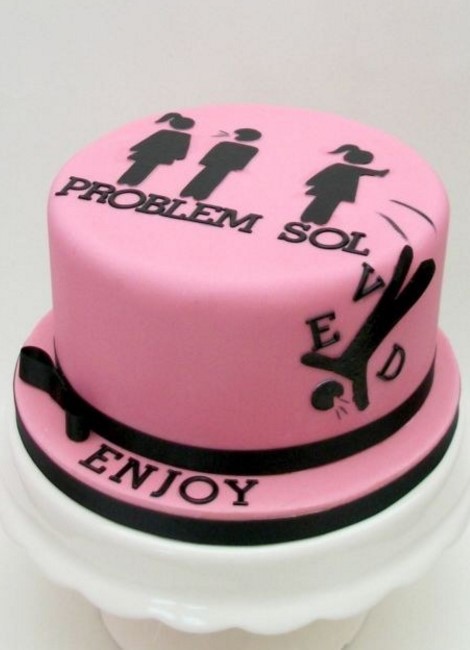 Креативные торты для разводов