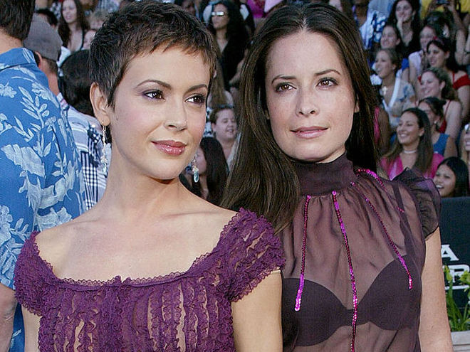 Алисса Милано и Холли Мэри Комбс