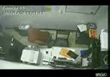 Idiot fires shotgun in office