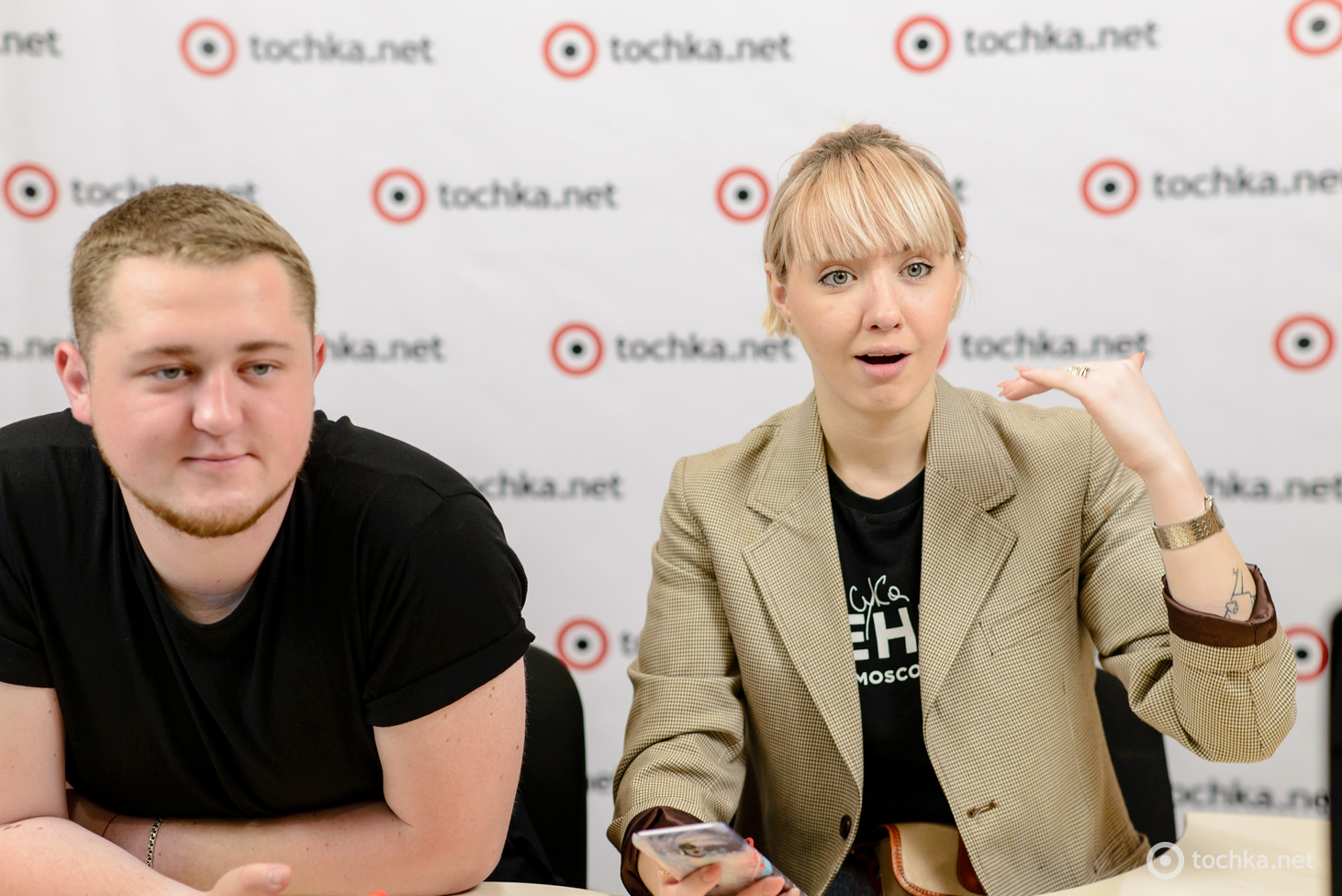 Победители проекта "Подиум" дуэт Середа в гостях tochka.net