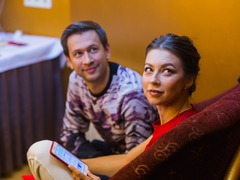 Дмитро Ступка та Поліна Логунова