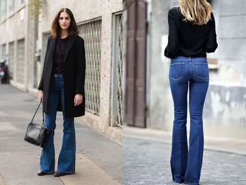 Як носити джинси кльош