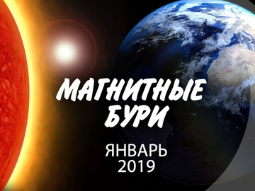 Магнитные бури на январь 2019 года