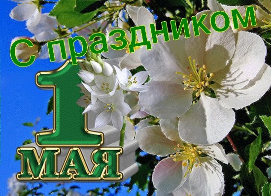С праздником 1 мая!
