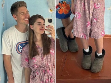 Остапчук і його нова обраниця в калошах попрацювали в селі – світлини