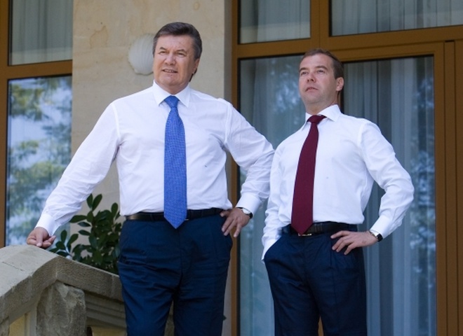 Дмитро Медведєв і Віктор Янукович