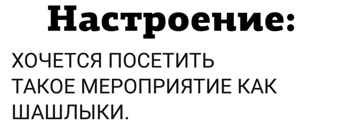 Настроение : шашлыки