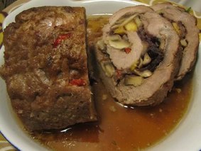 Мясной рулет с грибами и сыром Мясной рулет с грибами и сыром