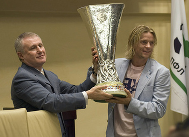 Анатолий Тимощук, Юрий Павленко и Григорий Суркис 