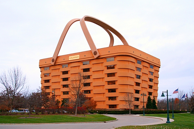 Самі незвичайні будинки у світі: Будівля-корзина, Штат Огайо, США