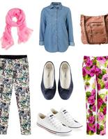 брюки у квіточку