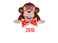 С Новым годом обезьяны 2016