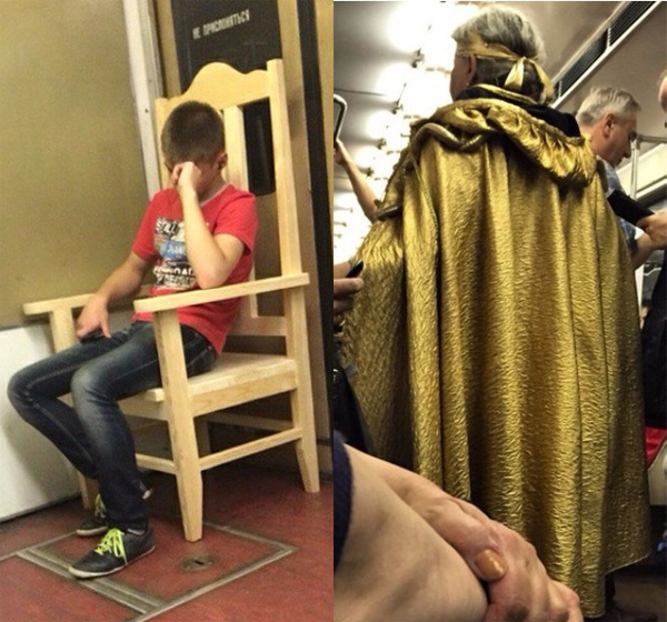 Кого только в метро не встретишь...