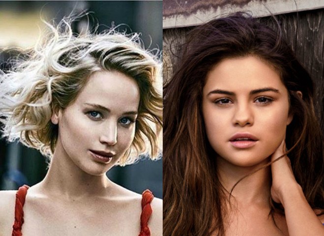 Дженнифер Лоуренс и Селена Гомес