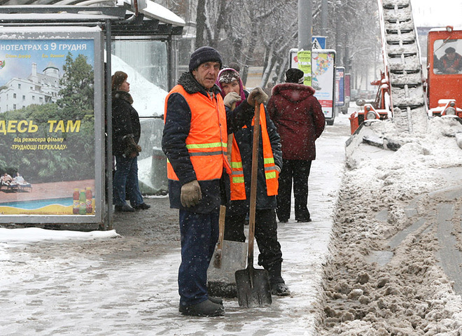 Снег в Киеве