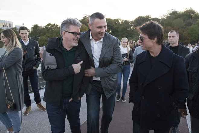 Виталий Кличко устроил Тому Крузу экскурсию по Киеву