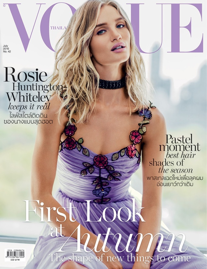 Рози Хантингтон-Уайтли в фотосессии для Vogue Thailand 2016